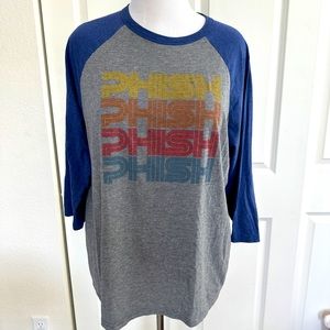 Unisex baseball styled t-shirt from Phish